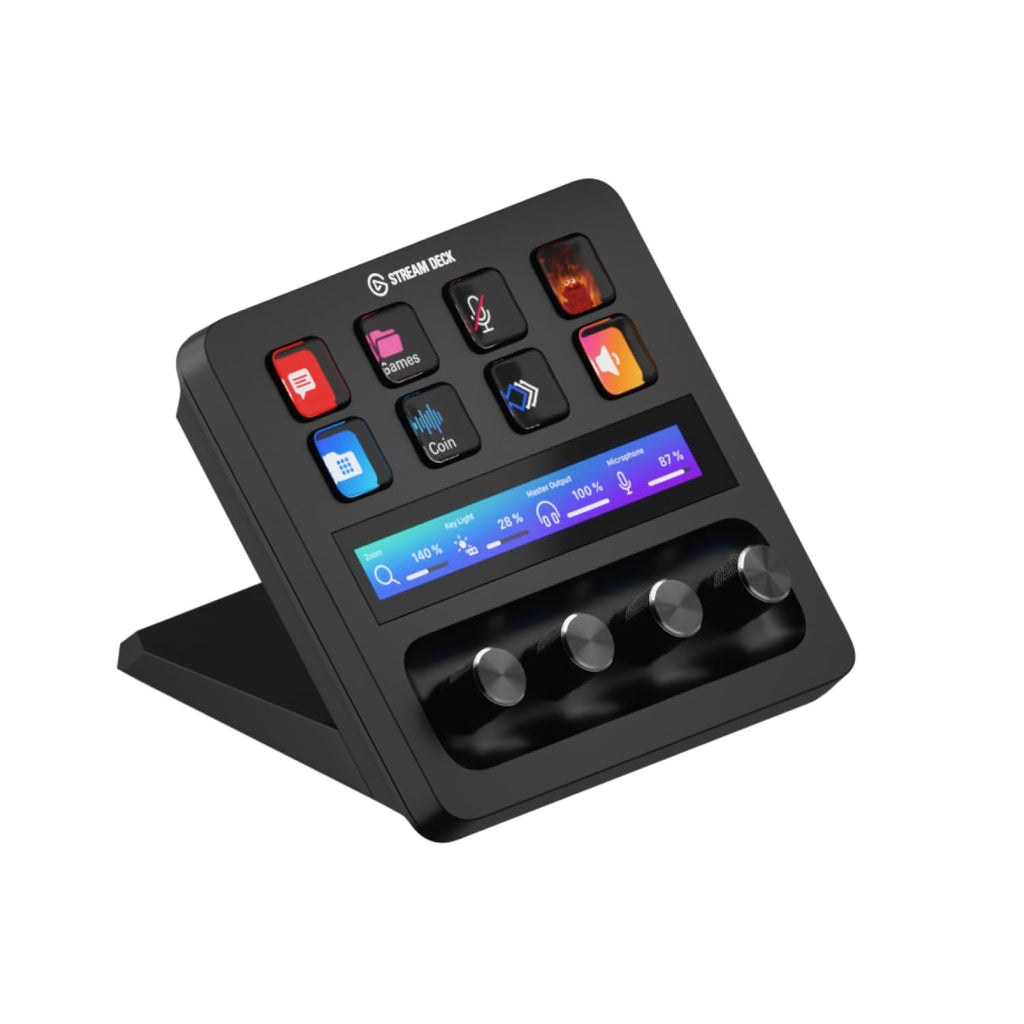 Stream Deck+ Console de Mixage Audio avec Touches LCD Boutons Rotatifs Ruban Tactile USB-C