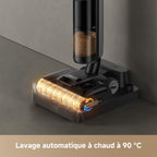 Aspirateur laveur sans fil H12 Pro FlexReach 180° 18 000 Pa 780 ml pour sols durs avec nettoyage automatique