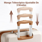 Set de 6 valises rigides ABS 55 65 et 74 cm avec vanity case sac de voyage trousse de toilette et serrure TSA
