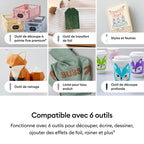 Machine de découpe Explore 5 8003088 Pack avec matériaux 30,5 cm Découpe 100 matériaux Smart Vinyl Smart Iron-On Presse à chaud