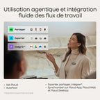 Enregistreur vocal IA NotePin S 64 Go transcription IA 112 langues autonomie 20 h microphone intégré MP3 avec 4 accessoires