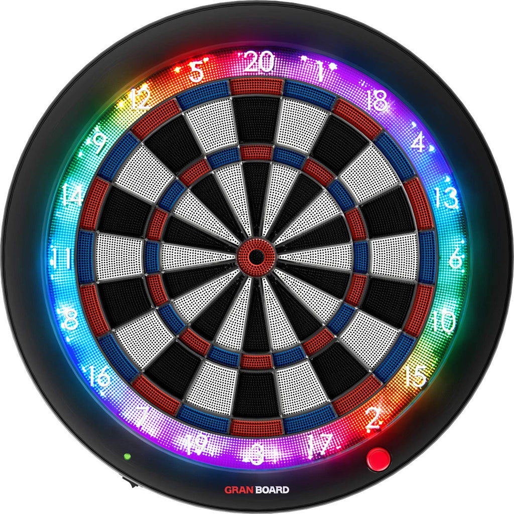 Jeu de Fléchettes Électronique Intelligent 3s Bluetooth 4.0 60 cm Rond Plastique 2 Piles AA Bleu