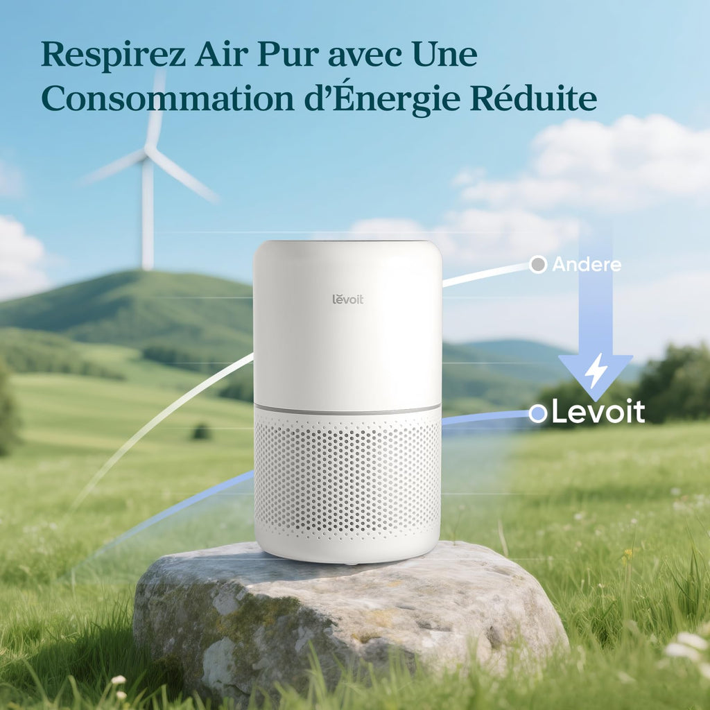 Purificateur d'air Core300S HEPA CADR 240 m³/h contrôle par application capteur de qualité de l'air 50 m² blanc