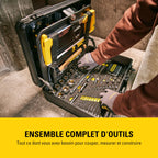 Valise d'outillage 142 pièces STMT98109-1 aluminium 6 compartiments pinces clés tournevis douilles cliquets marteau scie
