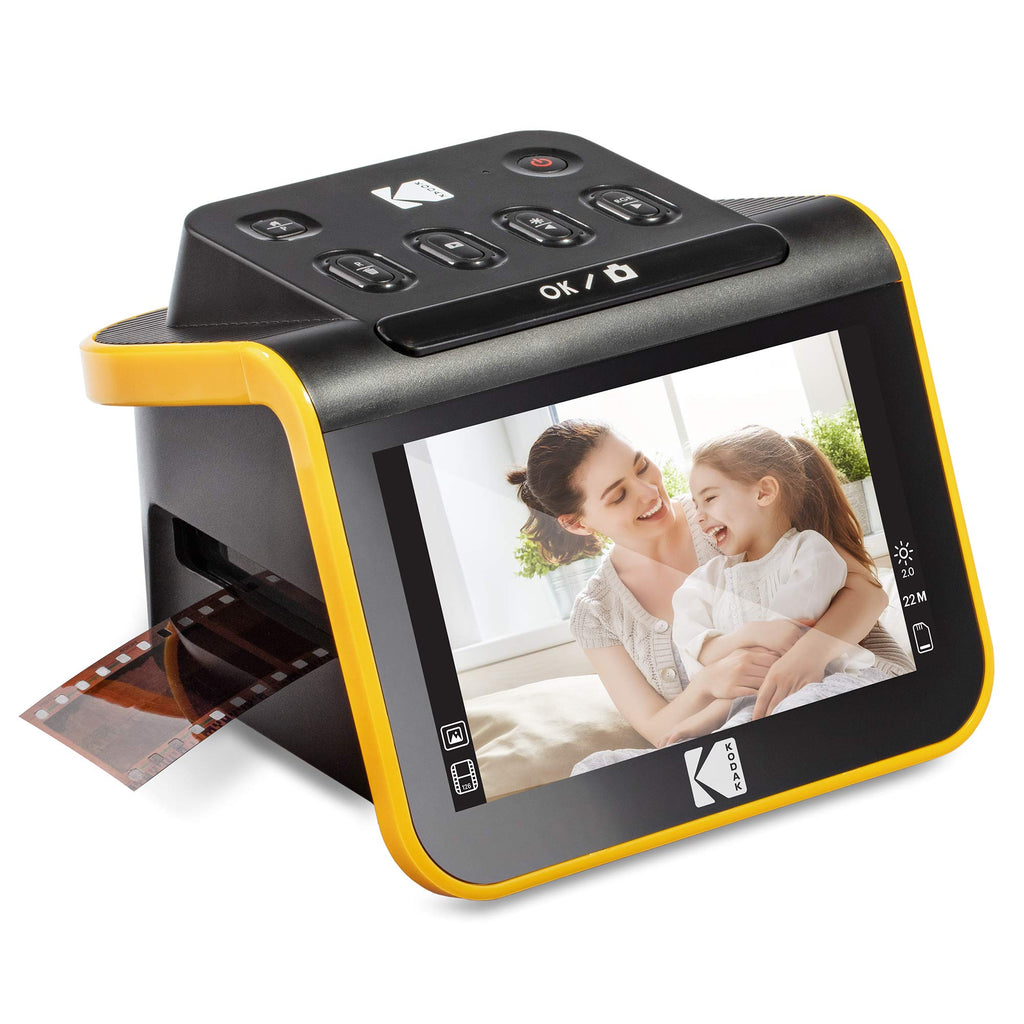 Scanner de Films et Diapositives Slide N Scan 22 MP avec Écran LCD 5 Pouces pour Négatifs 35 110 et 126 mm