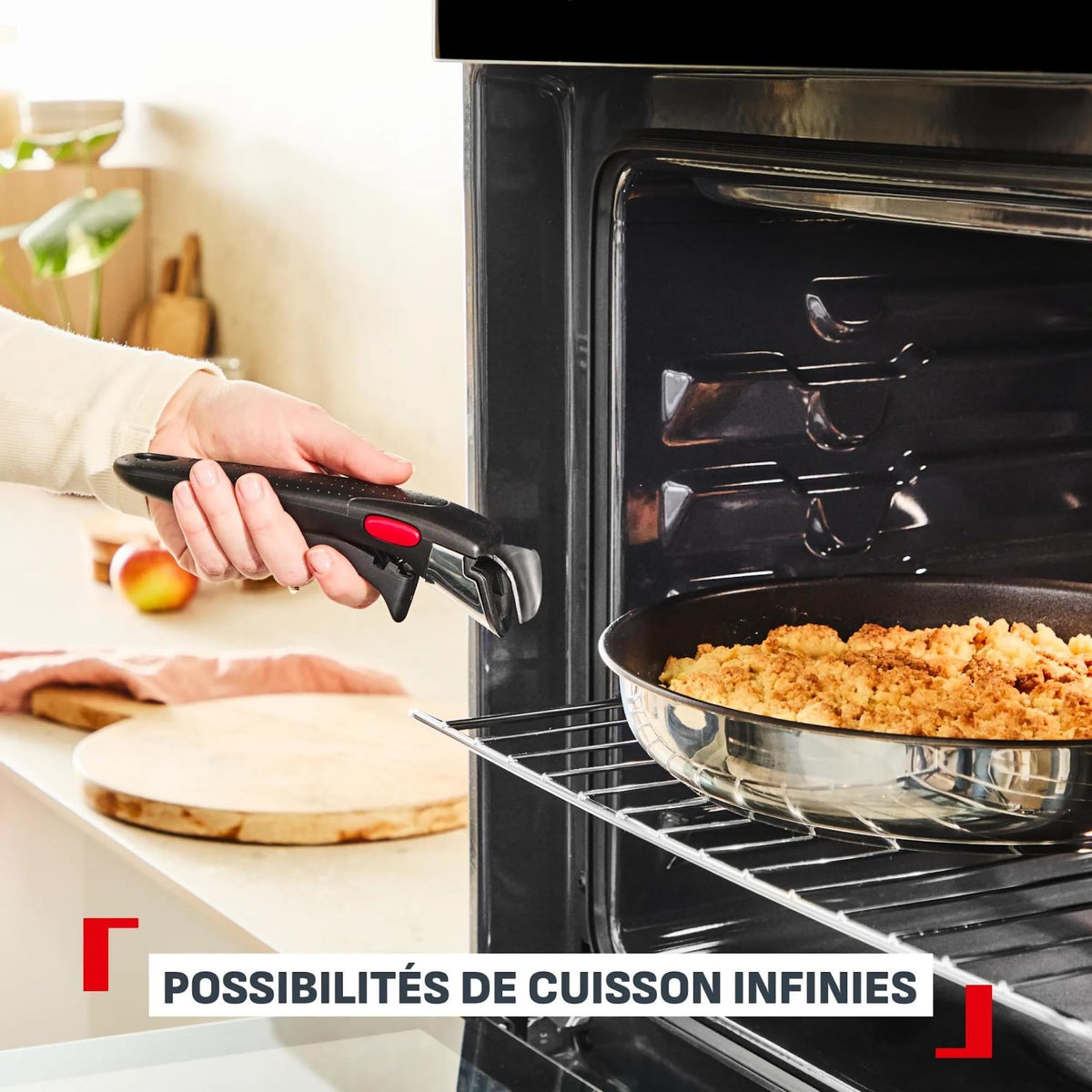 Batterie de cuisine Ingenio Comfort Max 20 pièces L966SK44 antiadhésive induction poignées amovibles poêles casseroles wok