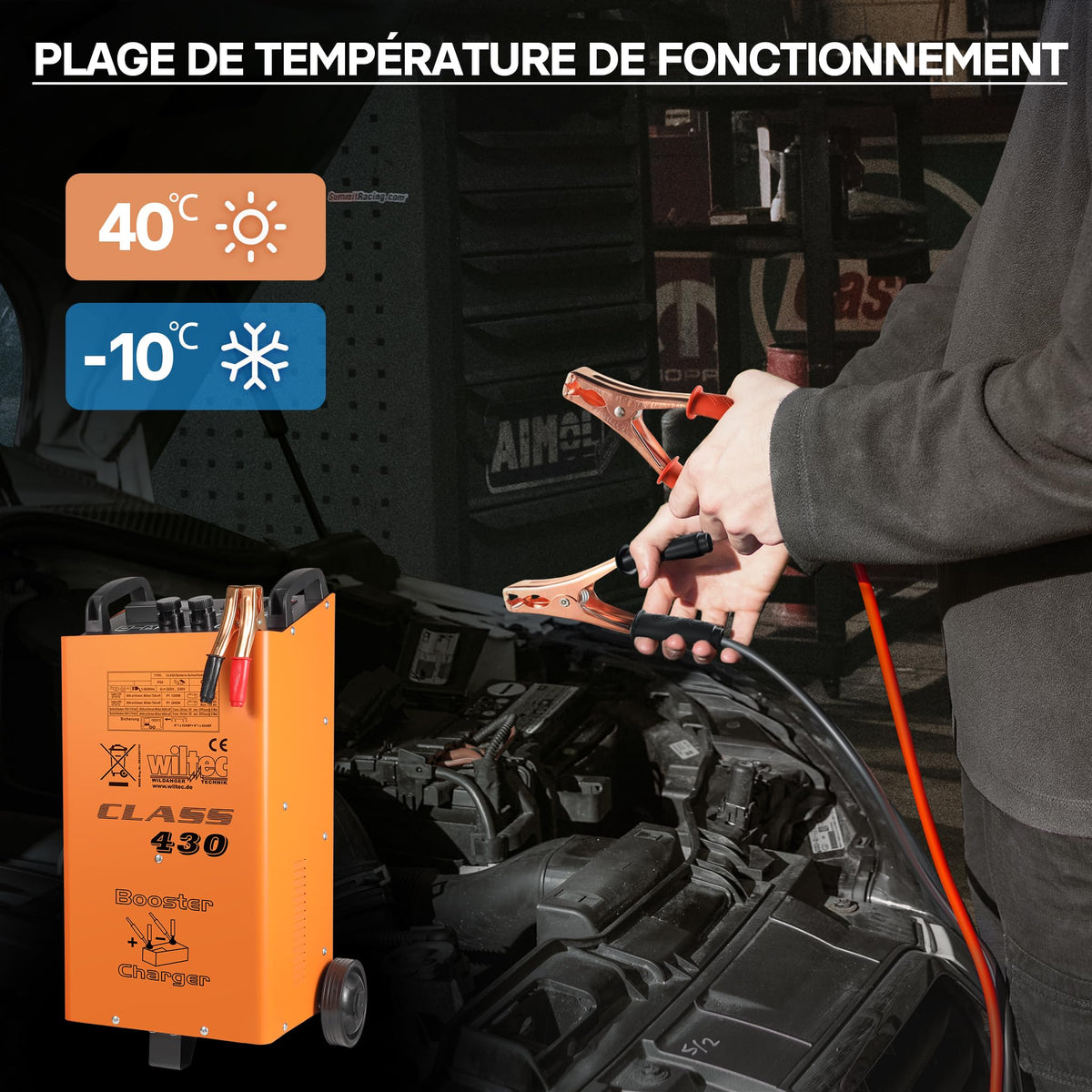 Chargeur de batterie Boost 430 12 V 24 V 75 A pour batteries plomb-acide de 50 à 750 Ah avec aide au démarrage