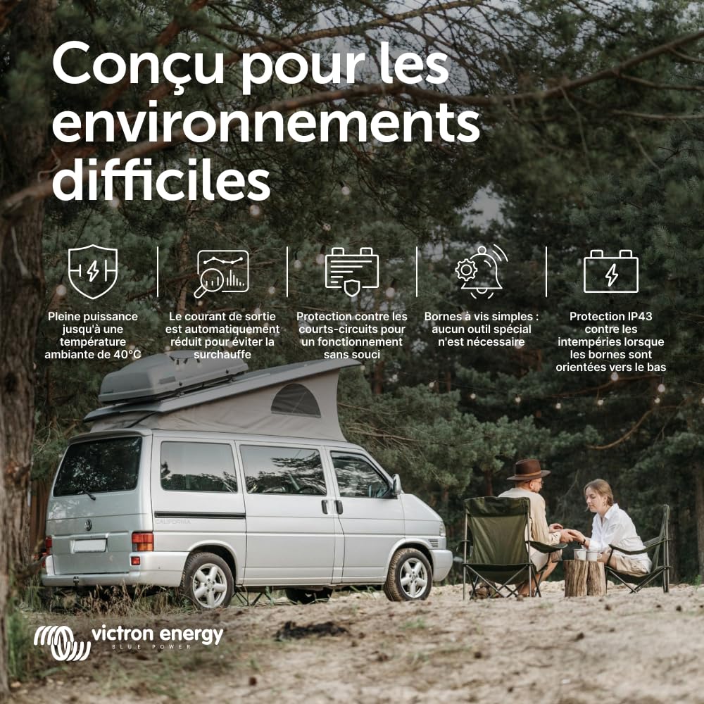 Chargeur CC-CC Orion-Tr Smart 12/12 V 30 A 360 W non isolé Bluetooth IP43 pour batteries plomb-acide et lithium