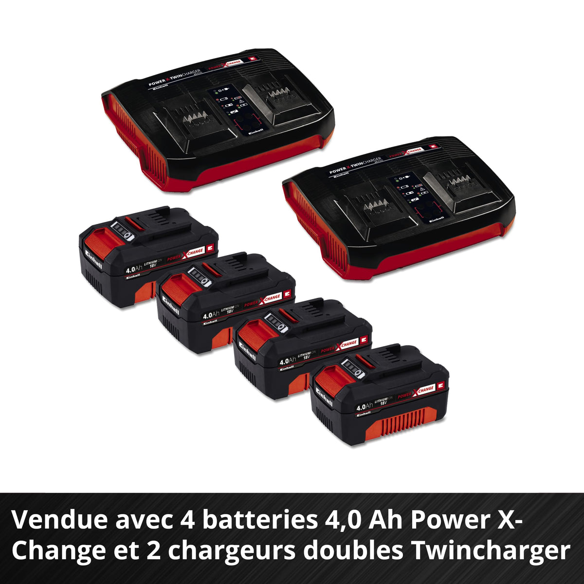 Tondeuse à gazon sans fil GP-CM 36/47 S HW Li 36 V 47 cm autotractée moteur sans charbon 2 batteries 4 Ah 2 chargeurs
