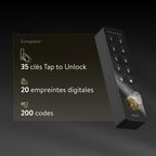Clavier pour serrure connectée Keypad 2 NFC 2026 Bluetooth déverrouillage par NFC empreinte digitale ou code IP54