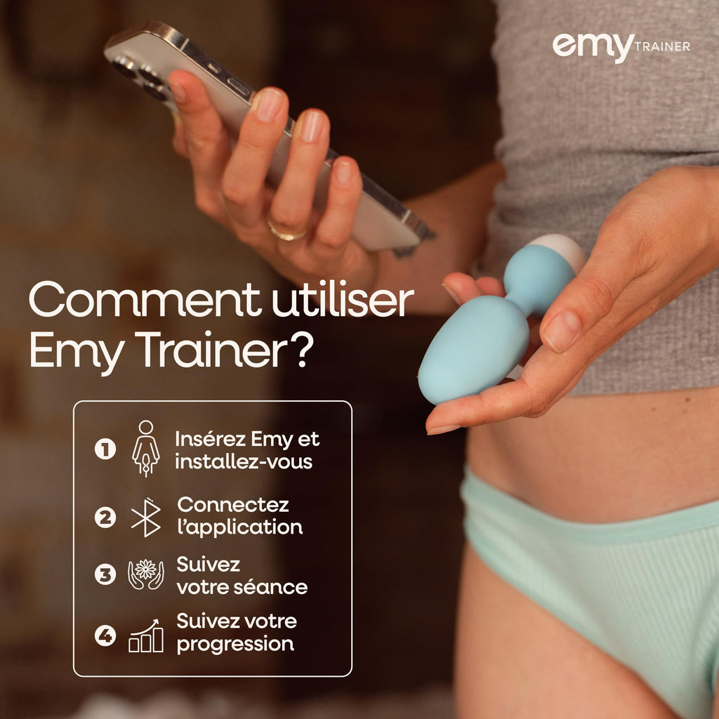 Sonde Périnéale Connectée Emy Trainer Biofeedback Rééducation du Périnée Dispositif Médical Application Interactive
