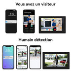 Visiophone Connecté 2 Fils 1080p Écran Tactile 7 Pouces Caméra 140° Vision Nocturne Wi-Fi Déverrouillage RFID 5 Badges