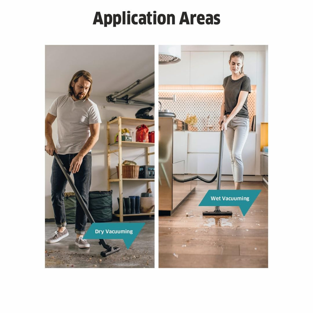 Aspirateur eau et poussière WD 5 S V-25/5/22 1100 W cuve inox 25 L filtre plissé plat flexible 2,2 m