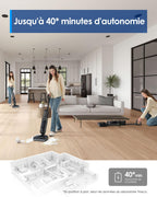 Aspirateur laveur sans fil Floor One i6 Stretch 20 kPa 40 min 180° 21,6 V avec station de charge