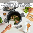 Multicuiseur haute pression Cookeo+ 6 L 1600 W programmable 6 modes de cuisson 150 recettes intégrées écran tactile