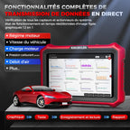Valise Diagnostic Auto OBD2 KBLA04 Écran Tactile 8 Pouces Android 10 CAN FD DOIP Contrôle Bidirectionnel 42+ Fonctions Codage ECU
