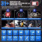 Valise Diagnostic Auto OBD2 K7 7 Pouces Android 10 31 Services Codage ECU Contrôle Bidirectionnel Bluetooth 32 Go