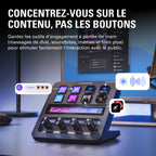 Stream Deck+ Console de Mixage Audio avec Touches LCD Boutons Rotatifs Ruban Tactile USB-C