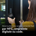 Clavier pour serrure connectée Keypad 2 NFC 2026 Bluetooth déverrouillage par NFC empreinte digitale ou code IP54