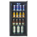 Réfrigérateur à boissons GPC1088 88 L 49 x 43 x 83 cm froid statique 3 clayettes réglables porte vitrée noire