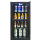 Réfrigérateur à boissons GPC1088 88 L 49 x 43 x 83 cm froid statique 3 clayettes réglables porte vitrée noire