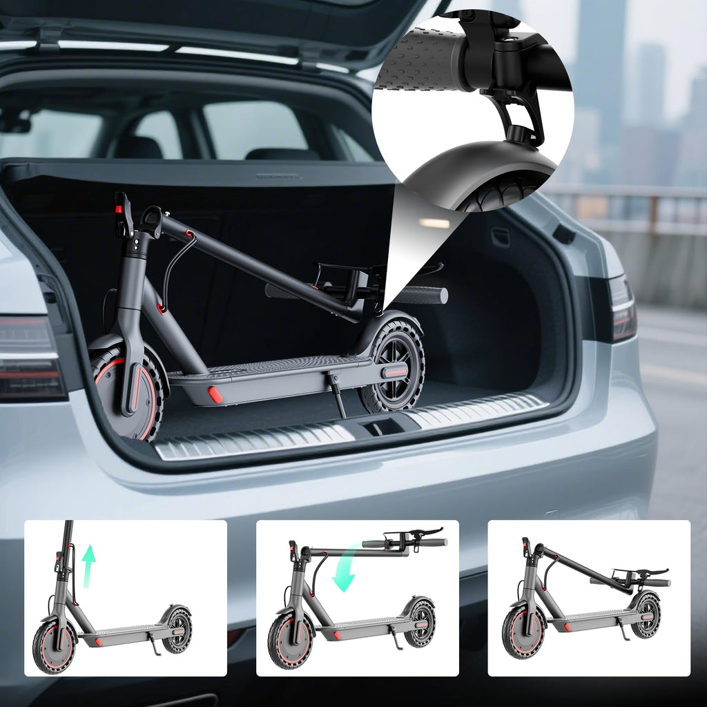 Trottinette électrique Lp60 adulte pliable 8,5 pouces pour transport urbain charge 120 kg freinage arrière