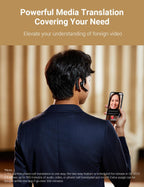 Écouteurs traducteurs W4 Pro AI bidirectionnels 40 langues 93 accents traduction hors ligne appels téléphoniques et vidéo 6 h