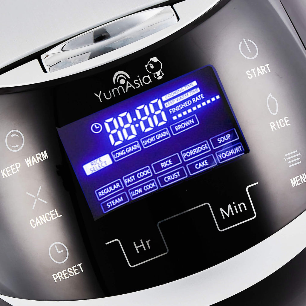 Cuiseur à riz multifonction YUM-EN15 1,5 L 860 W 230 V bol céramique 6 fonctions riz 6 fonctions multicuiseur écran LED