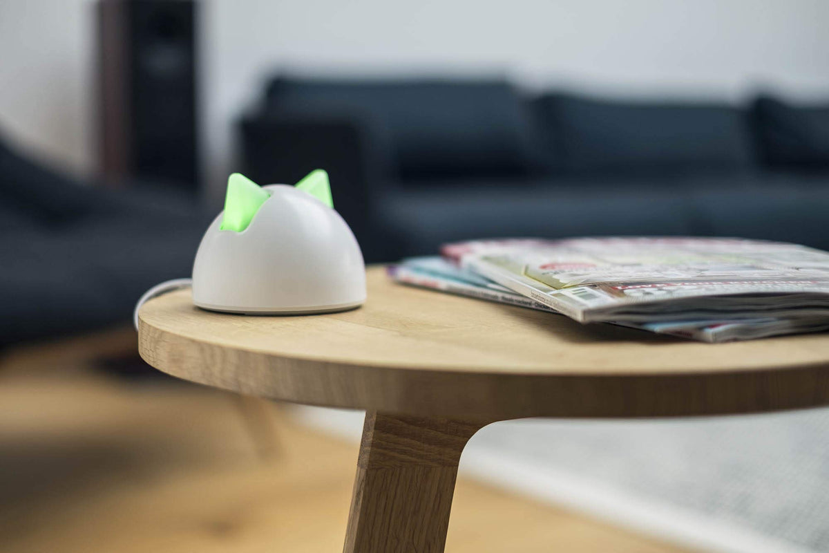Chatière électronique iDSCFWTB1 avec puce RFID et contrôle par application DualScan avec Hub blanc
