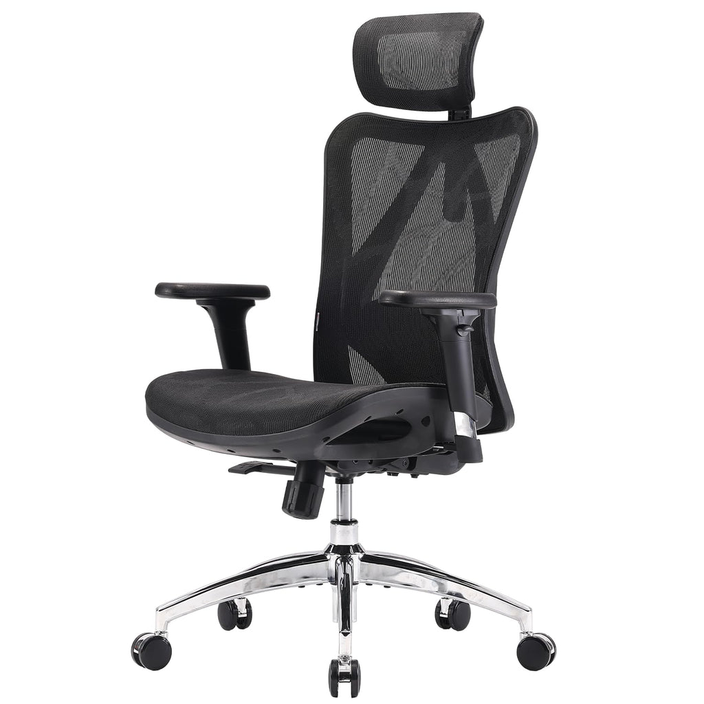 Chaise de Bureau Ergonomique en Maille M57 avec Support Lombaire Réglable Inclinaison 90 à 126° Charge 150 kg