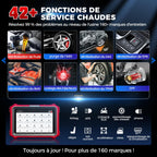 Valise Diagnostic Auto OBD2 KBLA04 Écran Tactile 8 Pouces Android 10 CAN FD DOIP Contrôle Bidirectionnel 42+ Fonctions Codage ECU