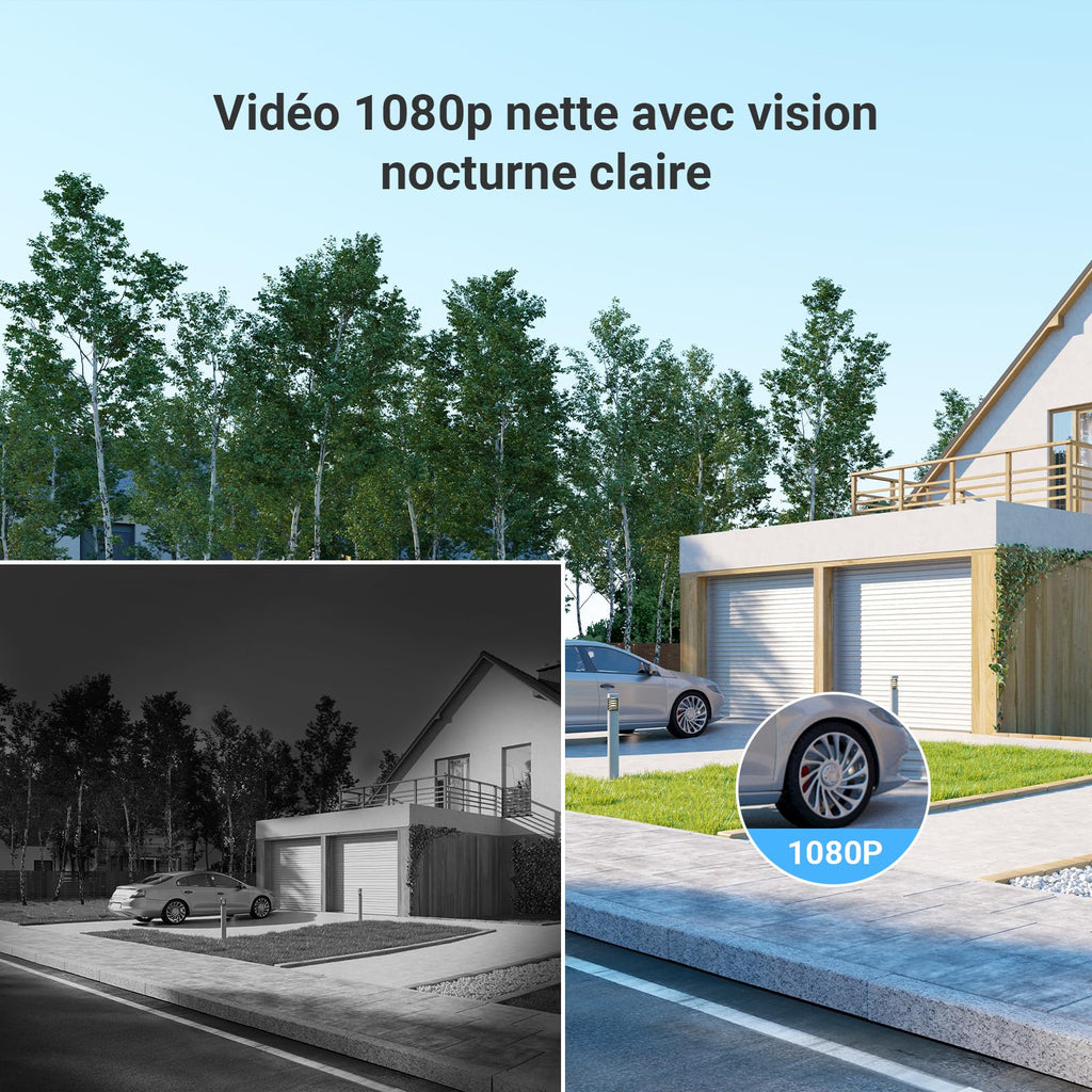 Visiophone connecté CP5 Wi-Fi écran tactile 7 pouces 1080p vision nocturne audio bidirectionnel déverrouillage RFID