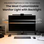 Lampe de bureau LED ScreenBar Halo 2 éclairage avant arrière 5 W 5 V réglable Bluetooth télécommande sans fil dimmable