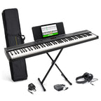 Clavier piano numérique Recital Play 88 touches avec support réglable pédale sustain casque et housse de transport