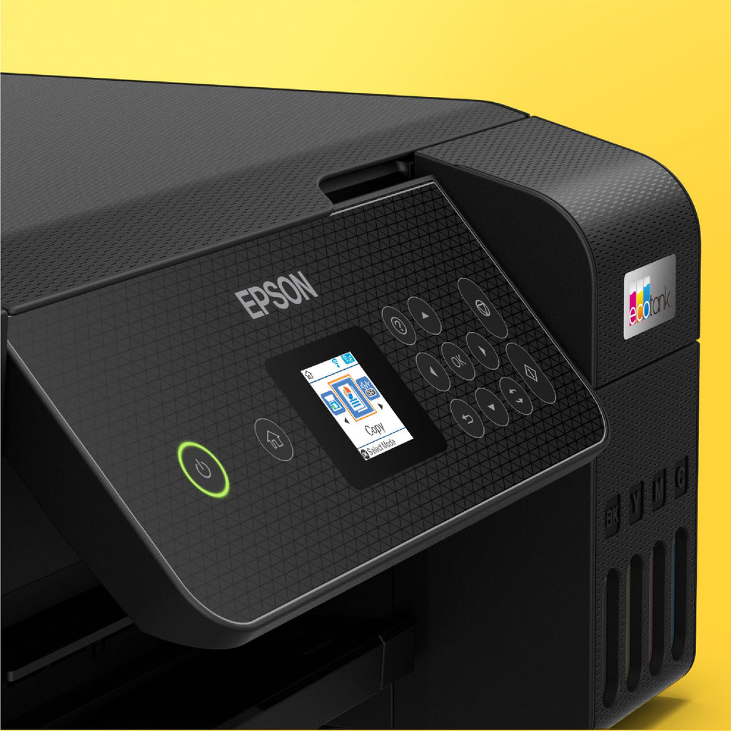 Imprimante multifonction à réservoirs d'encre ET-2870 Wi-Fi A4 impression copie numérisation 1200 dpi 33 ppm monochrome 15 ppm couleur