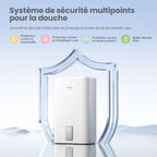 Chauffe-eau électrique mural CWH15ED1380EUW 74 L double réservoir 1500 W Wi-Fi commande vocale protection anti-surchauffe