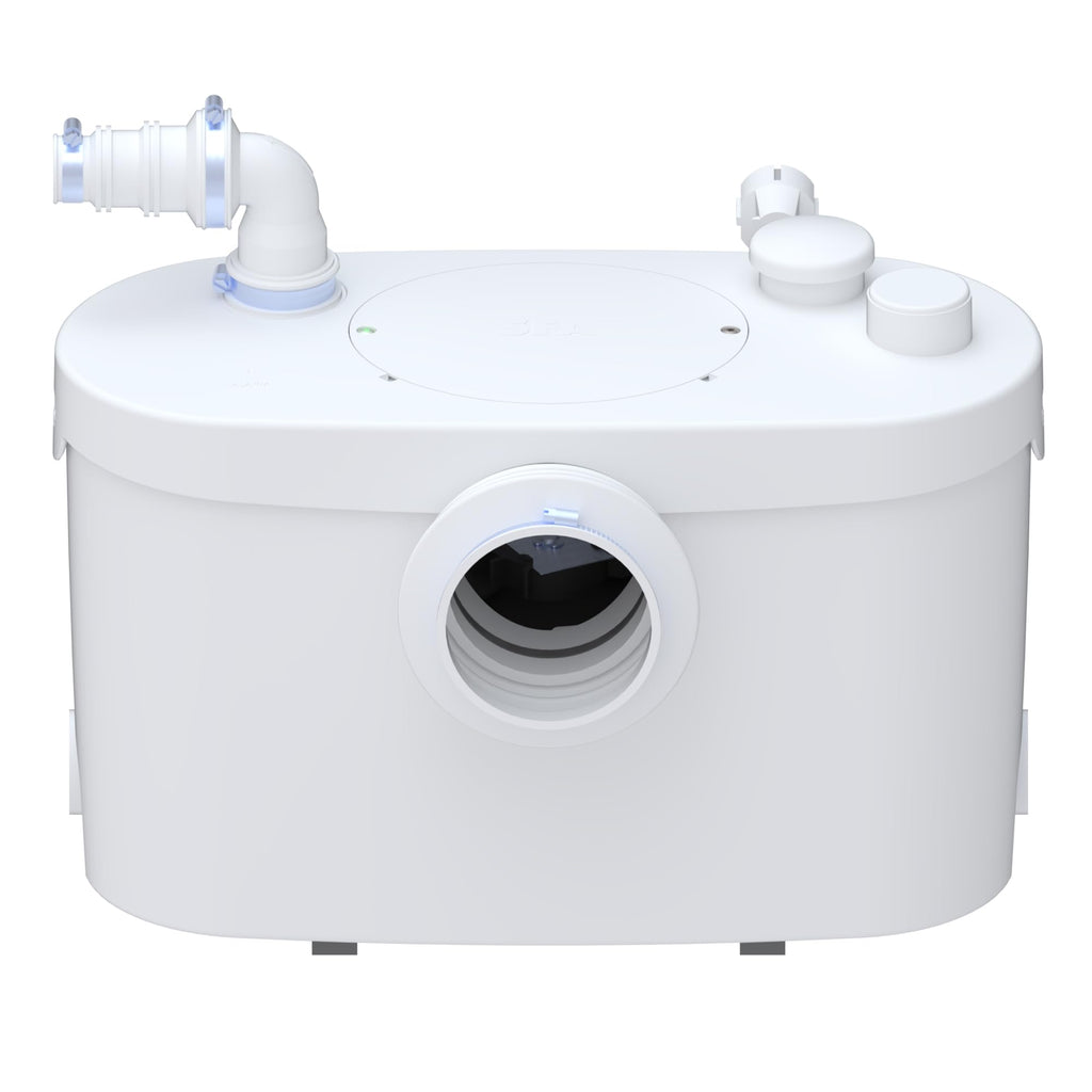 Broyeur WC Sanipro XR Up 400 W 230 V 46 dB Débit 5,4 m³/h Refoulement 5 m Hauteur et 100 m Longueur Clapet Anti-Retour