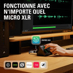 Interface audio USB Wave XLR MK.2 2 canaux entrée XLR gain 80 dB effets DSP 192 kHz Touch Mute contrôle LED USB-C