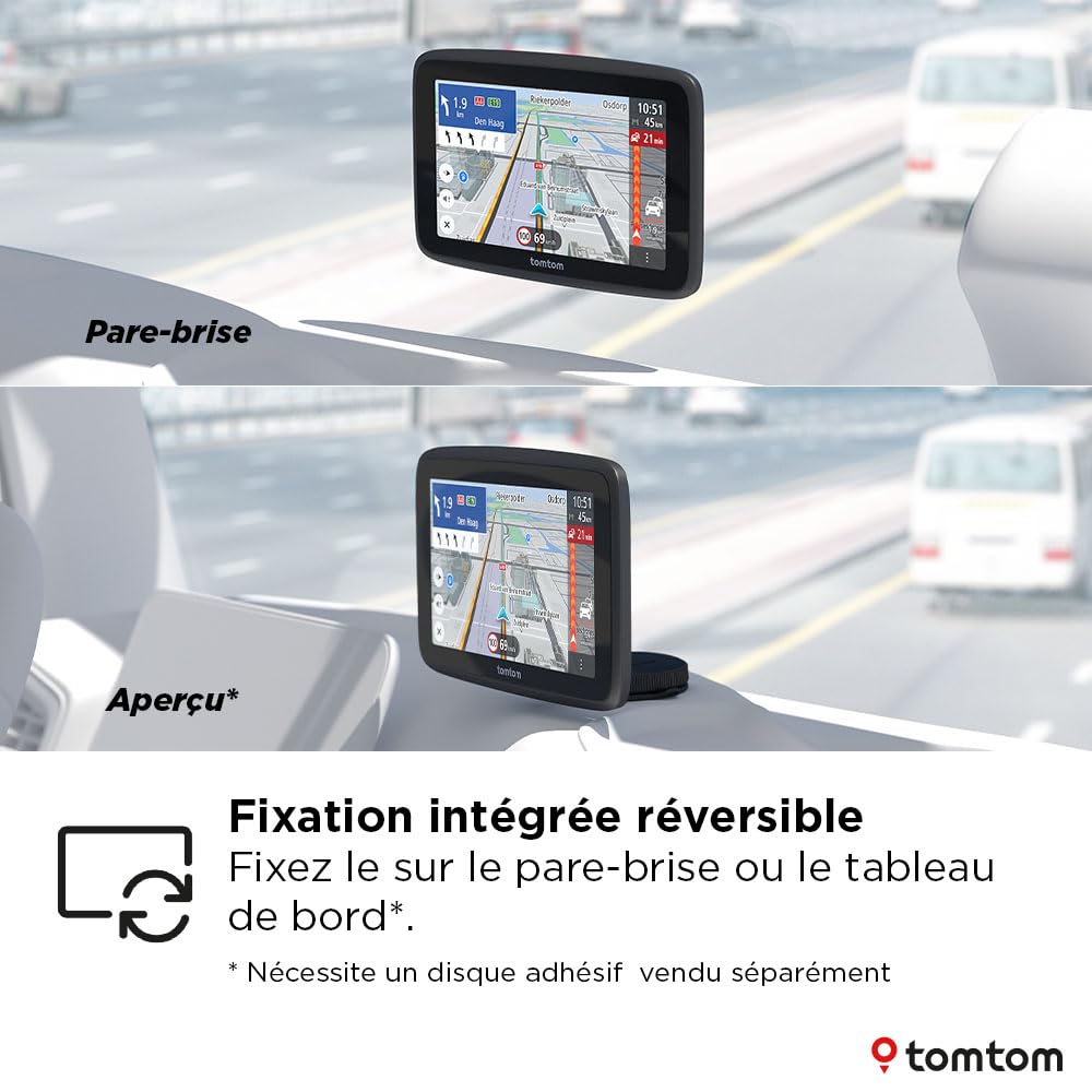 GPS poids lourds GO Professional 6 pouces 2e génération cartes Europe Wi-Fi écran tactile 32 Go infos trafic en temps réel