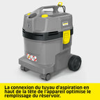 Aspirateur Eau et Poussières NT 22/1 Ap L 1300 W 22 L Tuyau 1,9 m Filtre PES Suceur Sols Humides Secs Buse de Fentes