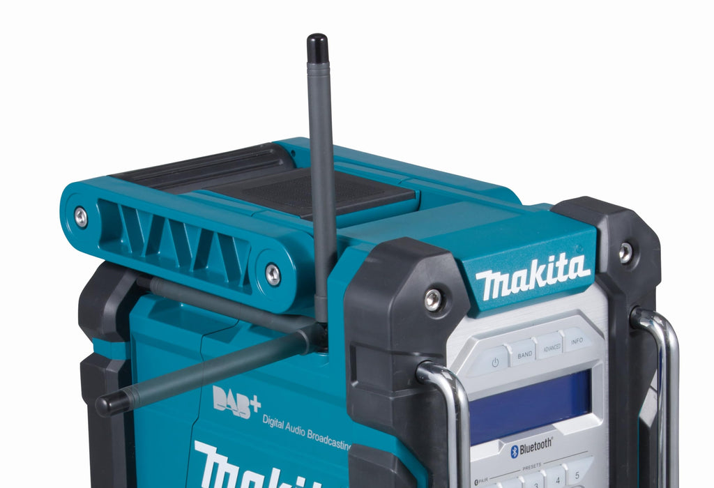 Radio de chantier DMR112 FM USB stéréo écran LCD alimentation par batterie 3,6 V 28,2 x 16,3 x 29,4 cm