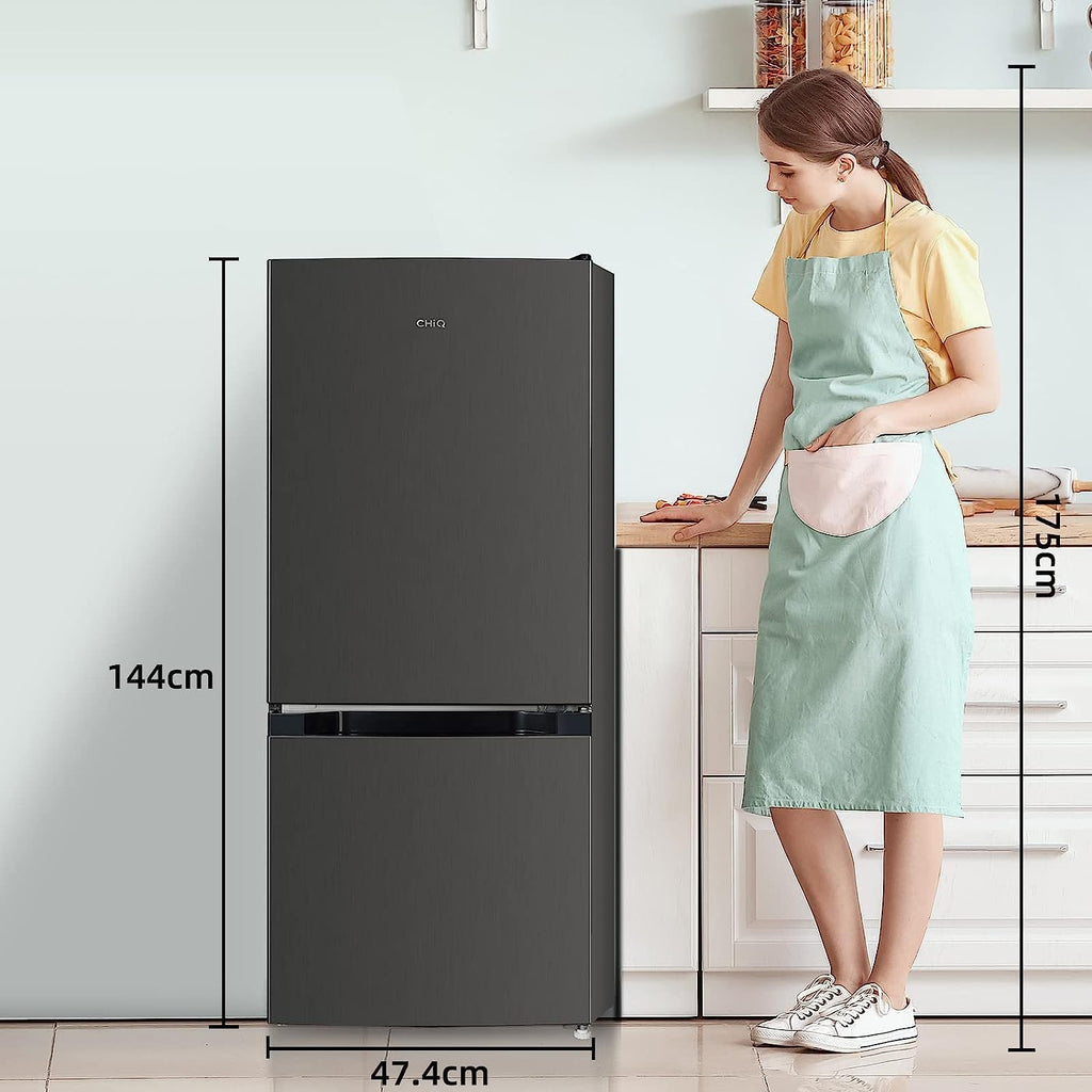 Réfrigérateur combiné 157 L FBM157L42 Low Frost 2 portes congélateur inférieur 48 L noir 47,4 x 49,5 x 144 cm