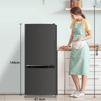 Réfrigérateur combiné 157 L FBM157L42 Low Frost 2 portes congélateur inférieur 48 L noir 47,4 x 49,5 x 144 cm