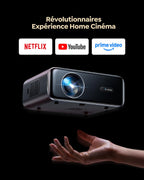 Vidéoprojecteur 4K Smart Portable P62 Pro 1500 ANSI FHD 1080P HDR10 Auto Focus Keystone WiFi6 Bluetooth 5.4 300 pouces