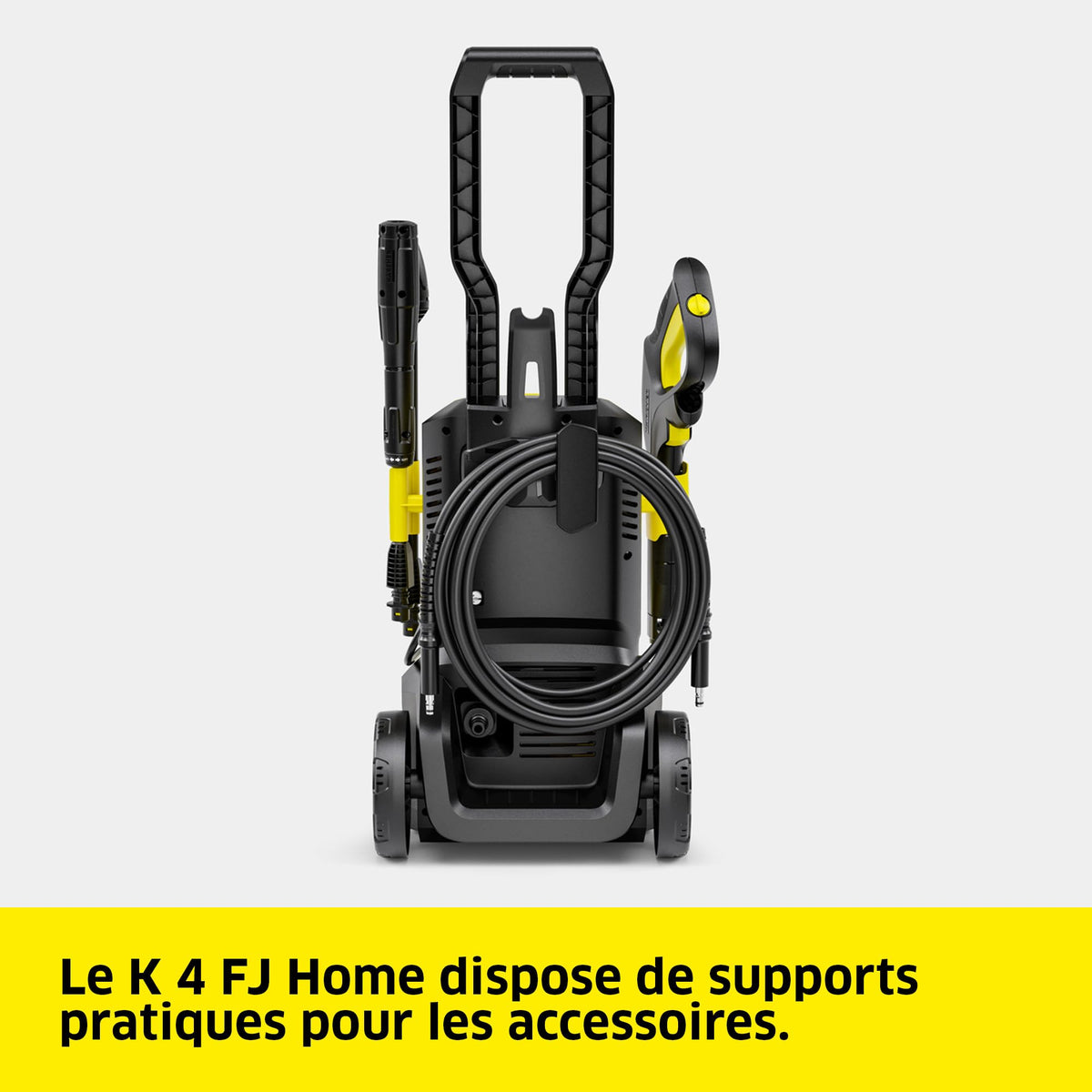 Nettoyeur Haute Pression K 4 FJ Home 130 bar 420 l/h Tuyau 6 m Rotabuse Lance Vario Power Buse à Mousse Kit T 5
