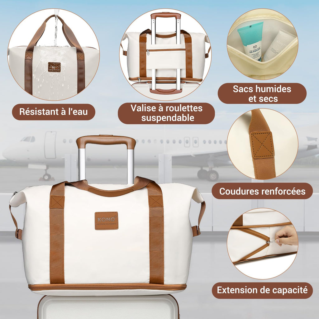 Set de 6 valises rigides ABS 55 65 et 74 cm avec vanity case sac de voyage trousse de toilette et serrure TSA