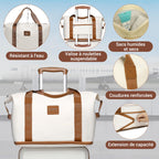Set de 6 valises rigides ABS 55 65 et 74 cm avec vanity case sac de voyage trousse de toilette et serrure TSA