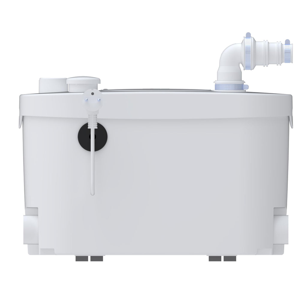 Broyeur WC Sanipro XR Up 400 W 230 V 46 dB Débit 5,4 m³/h Refoulement 5 m Hauteur et 100 m Longueur Clapet Anti-Retour