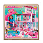 Maison de Poupée avec Accessoires HMX10 79 Pièces 10 Espaces de Jeu Toboggan 3 Étages et Piscine