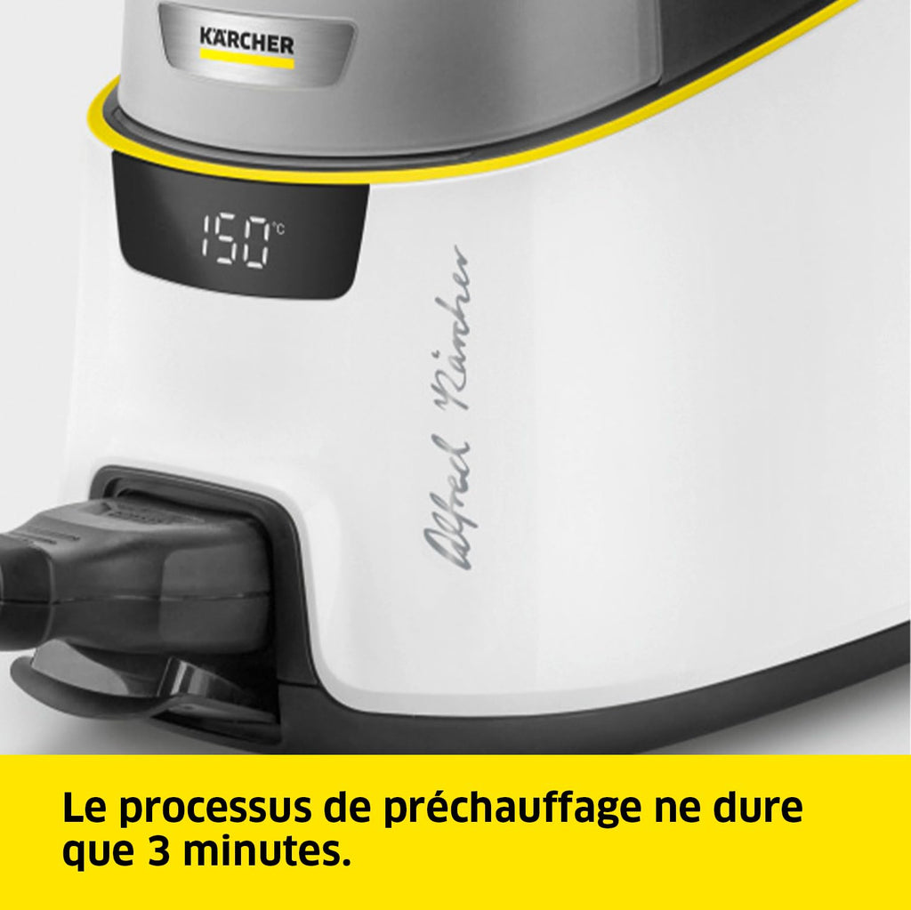 Nettoyeur Vapeur SC 5 Deluxe Signature Line 2250 W 1,3 L Chauffe 3 min Fonction VapoHydro Kit Nettoyage des Sols Brosses Buses